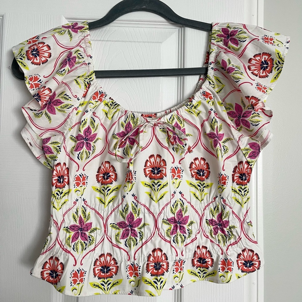 Roller Rabbit Fontana Floral Reese Top
